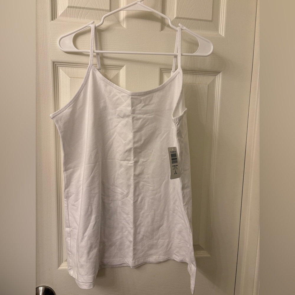 New With Tags Torrid Bright White Foxy Cami